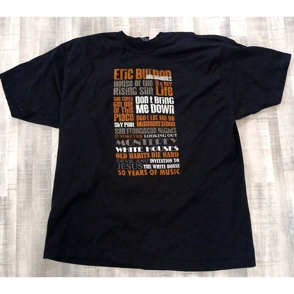 Other - Vintage Eric Burdon The Animals Retrospective Promo T Tee Shirt XXL Black Rare